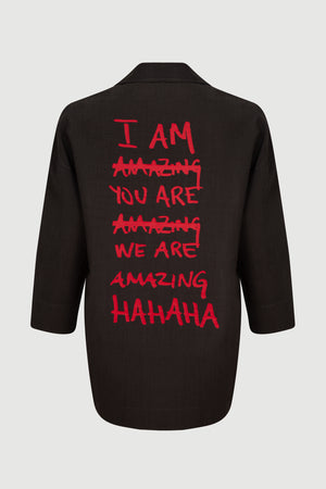 
                  
                    Load image into Gallery viewer, I am Amazing Shirt / Jacket / Unisex / Acid Gray
                  
                
