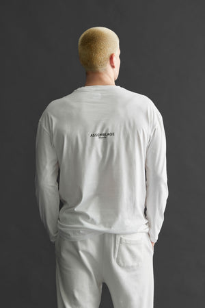 
                  
                    Load image into Gallery viewer, Assemblage Studios Logo Long Sleeve Tee - back print
                  
                