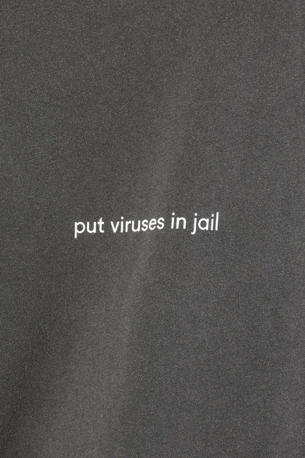 Put Viruses in Jail Long-Sleeve Tee