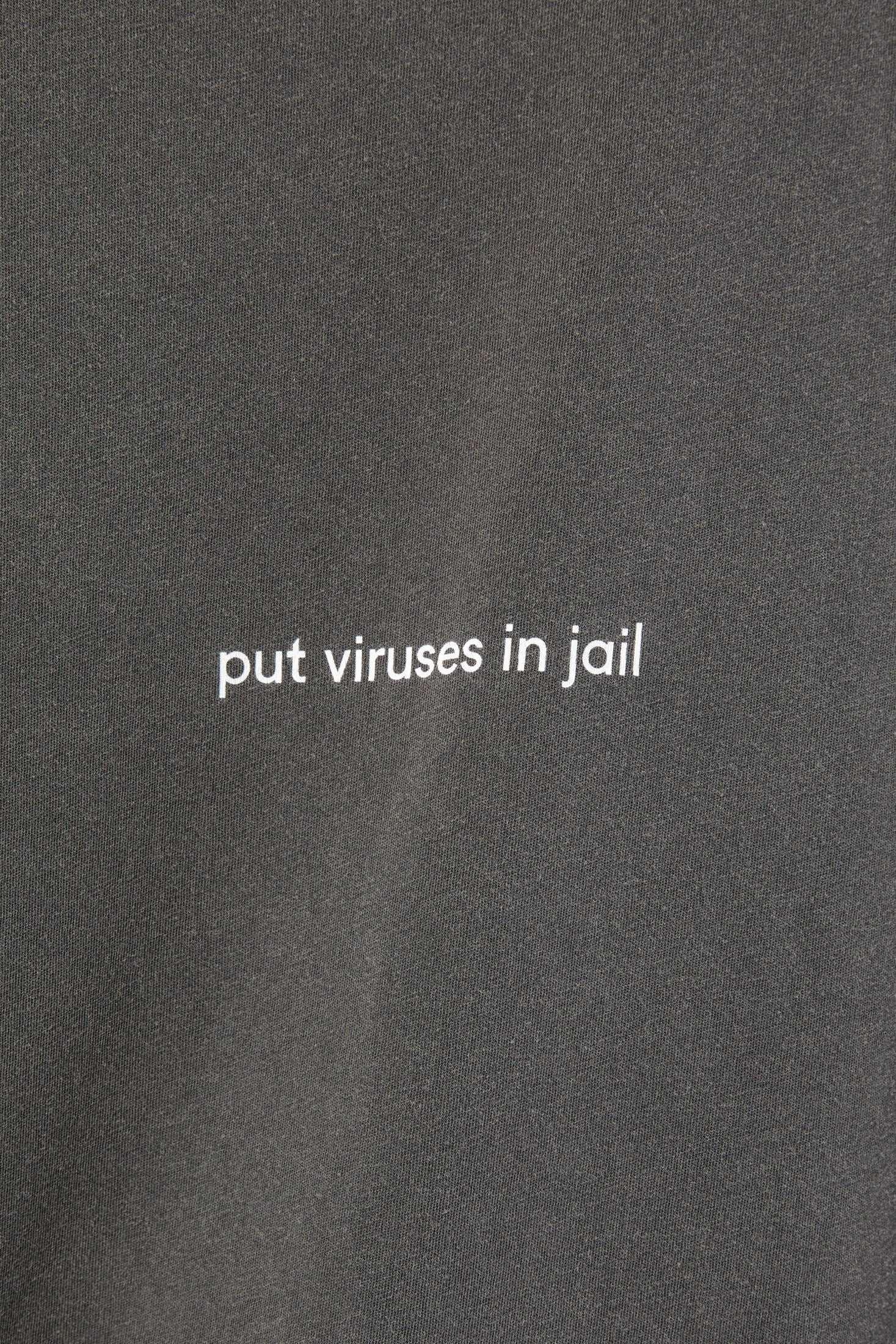 Put Viruses in Jail Long-Sleeve Tee