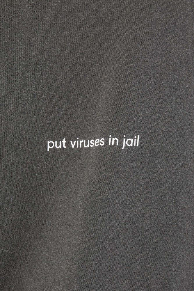 
                  
                    Load image into Gallery viewer, Put Viruses in Jail Long-Sleeve Tee
                  
                