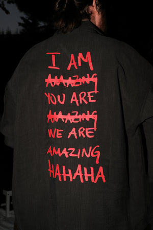 
                  
                    Load image into Gallery viewer, I am Amazing Shirt / Jacket / Unisex / Acid Gray
                  
                