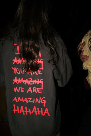 
                  
                    Load image into Gallery viewer, I am Amazing Shirt / Jacket / Unisex / Acid Gray
                  
                