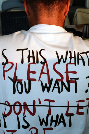 
                  
                    Load image into Gallery viewer, Insatiable T-shirt / buttoned up / Unisex
                  
                