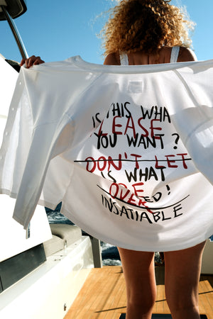 
                  
                    Load image into Gallery viewer, Insatiable T-shirt / buttoned up / Unisex
                  
                