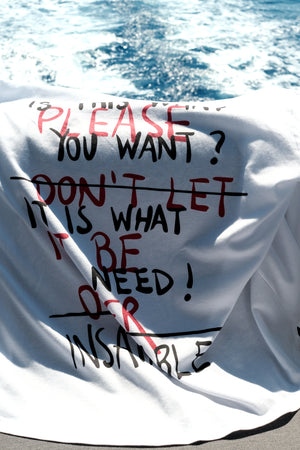
                  
                    Load image into Gallery viewer, Insatiable T-shirt / buttoned up / Unisex
                  
                