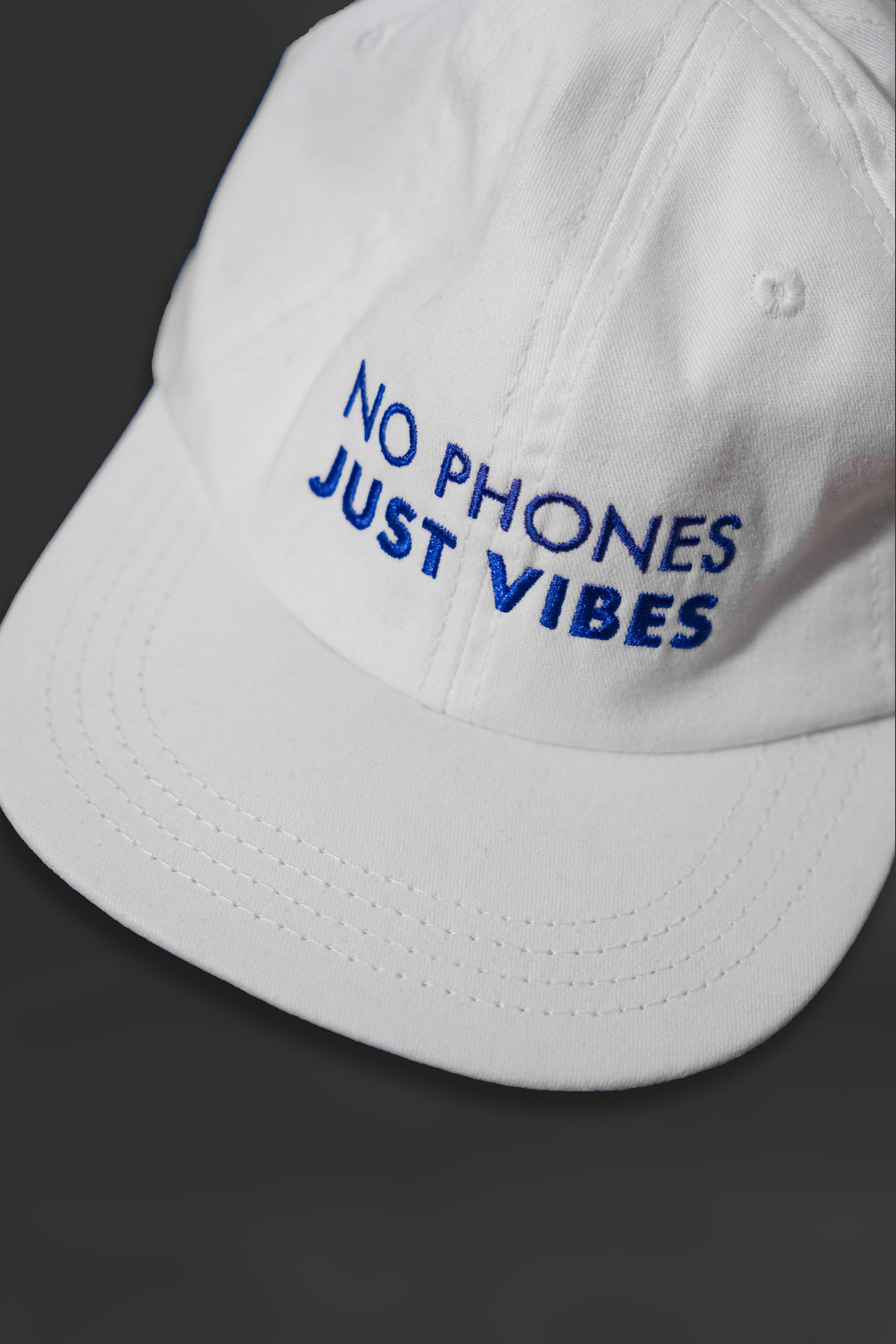 No Phones Just Vibes Cap