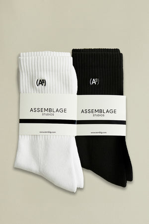 
                  
                    Load image into Gallery viewer, Socks Set / 1 black &amp;amp; 1 white together
                  
                