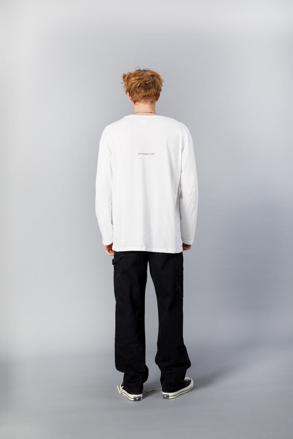Put Viruses in Jail Long-Sleeve Tee