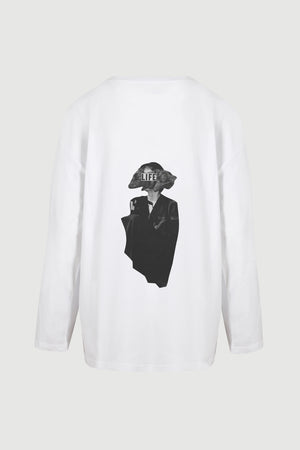 
                  
                    Load image into Gallery viewer, Animal Head Long Sleeve Tee - back print
                  
                