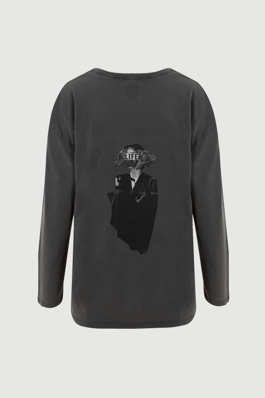 Animal Head Long Sleeve Tee - back print