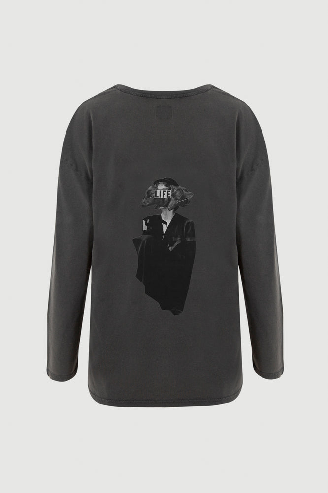 
                  
                    Load image into Gallery viewer, Animal Head Long Sleeve Tee - back print
                  
                