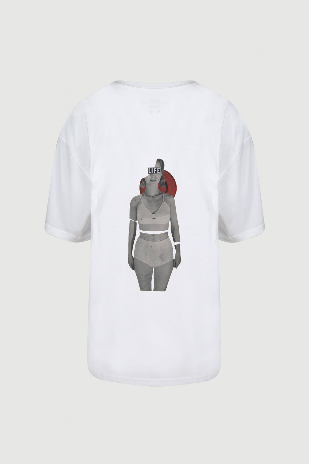 Woman with Bra T-shirt -back print