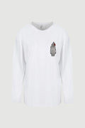 Woman With Bra Long Sleeve Tee - front print