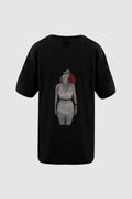 Woman with Bra T-shirt -back print