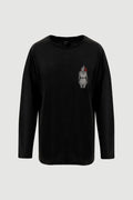 Woman With Bra Long Sleeve Tee - front print