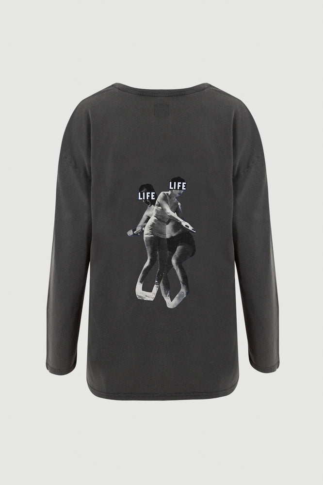 
                  
                    Load image into Gallery viewer, Skating Long Sleeve Tee - back print
                  
                