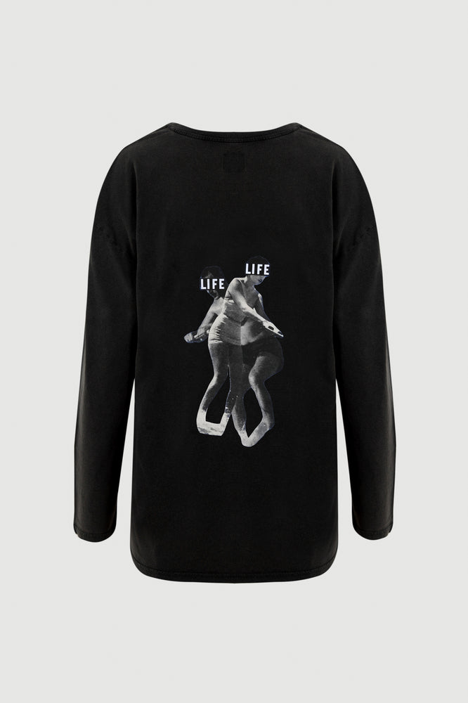 
                  
                    Load image into Gallery viewer, Skating Long Sleeve Tee - back print
                  
                