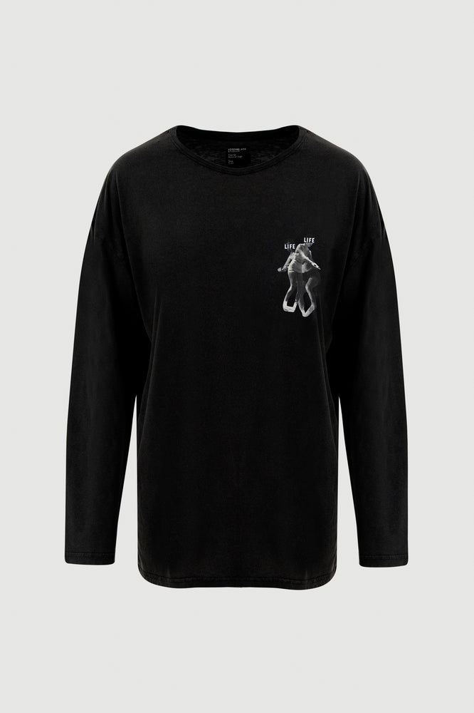 
                  
                    Load image into Gallery viewer, Skating Long Sleeve Tee - front print
                  
                