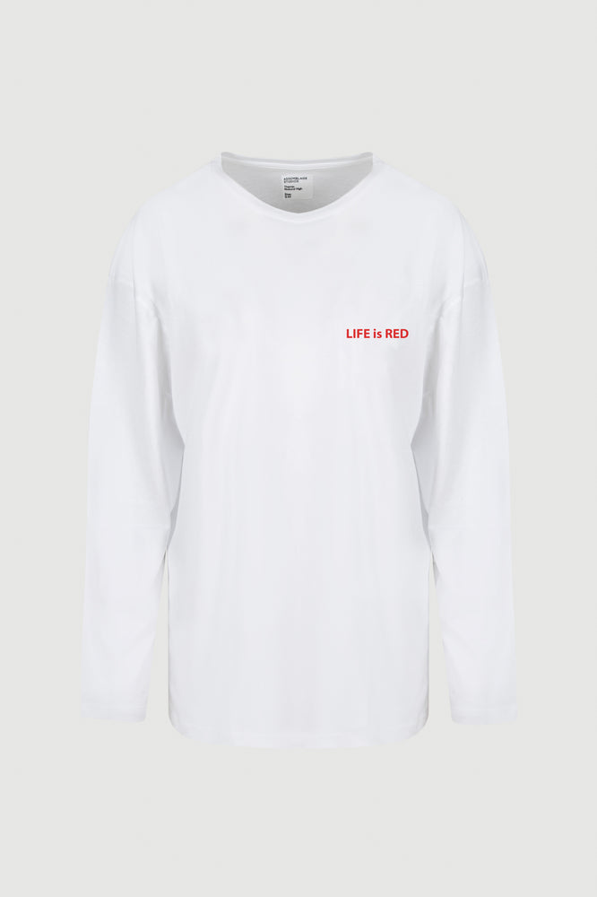 
                  
                    Load image into Gallery viewer, Life is Red Long Sleeve Tee
                  
                