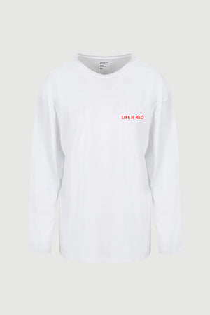 
                  
                    Load image into Gallery viewer, Life is Red Long Sleeve Tee
                  
                