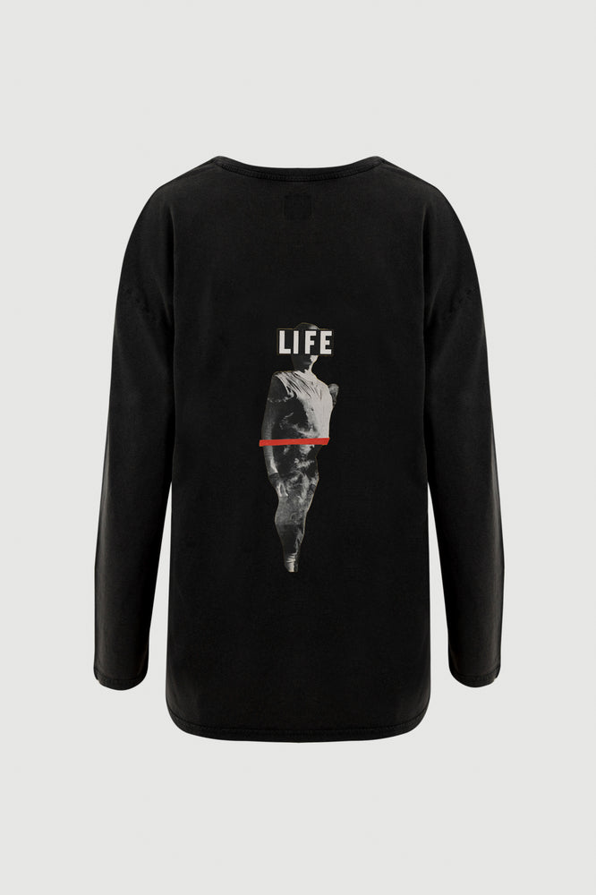 
                  
                    Load image into Gallery viewer, Statue Long Sleeve Tee - back print
                  
                