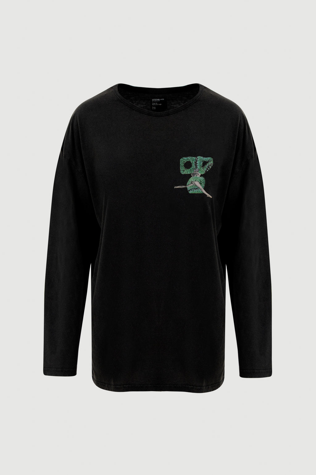 Green Legs Long Sleeve Tee - front print