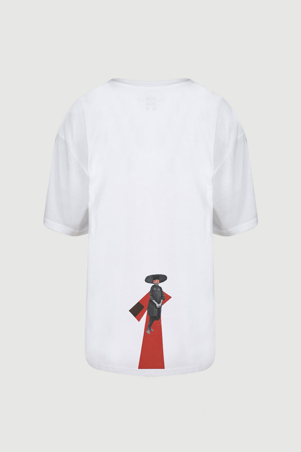 Hat Life Red T-shirt - back print