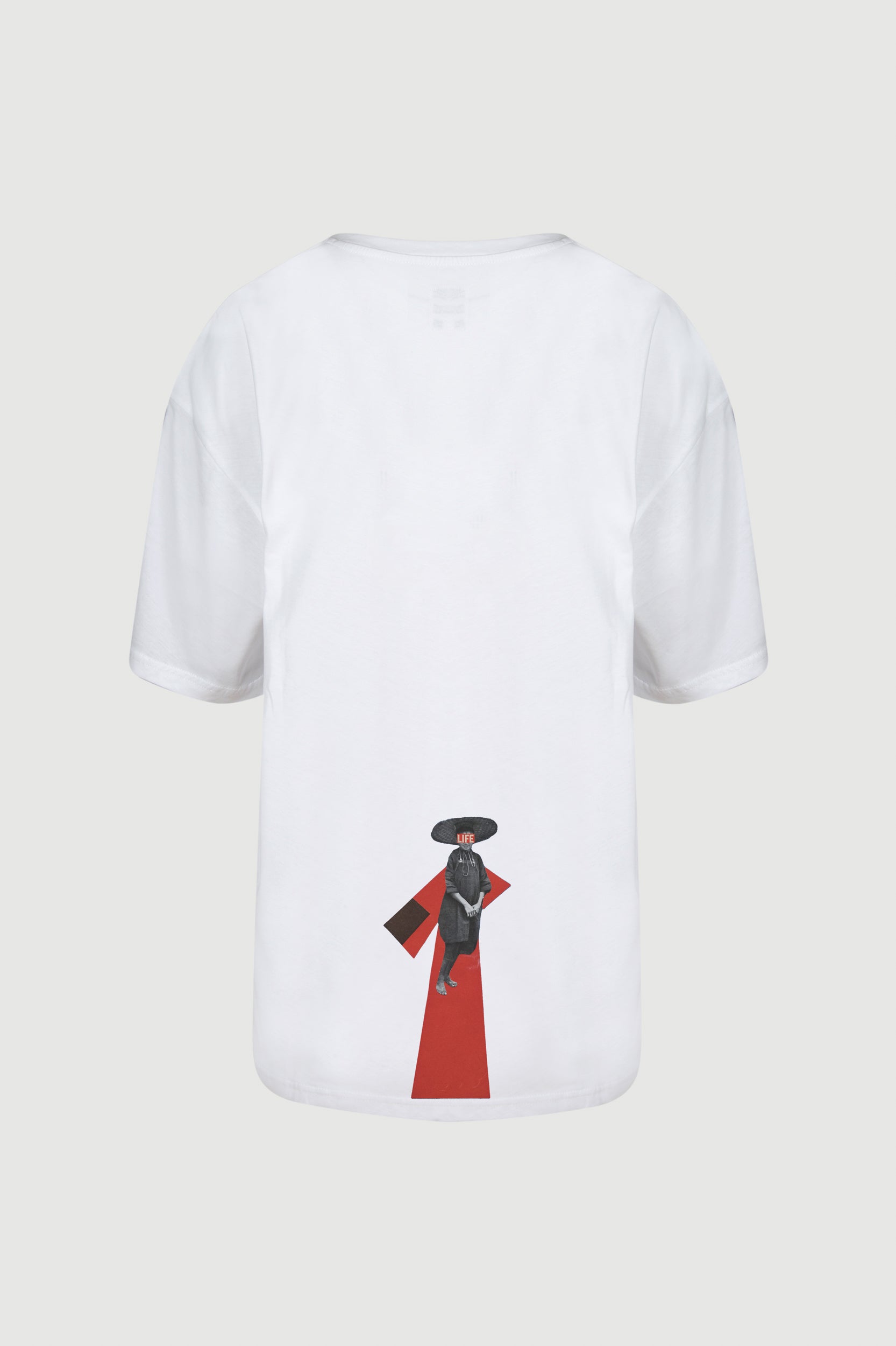 Hat Life Red T-shirt - back print