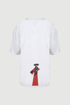 
                  
                    Load image into Gallery viewer, Hat Life Red T-shirt - back print
                  
                