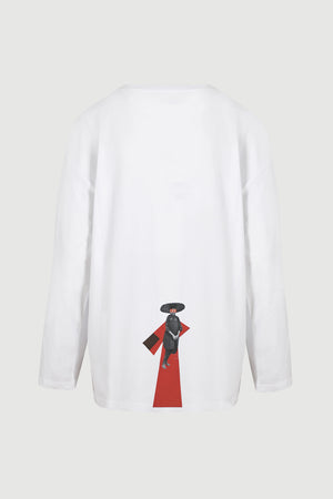 
                  
                    Load image into Gallery viewer, Hat Life Red Long Sleeve Tee - back print
                  
                